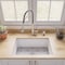 Alfi Brand White 27" x 18" Fireclay Undermount / Drop In Firelcay Kitchen Sink ABF2718UD-W - alternate 7
